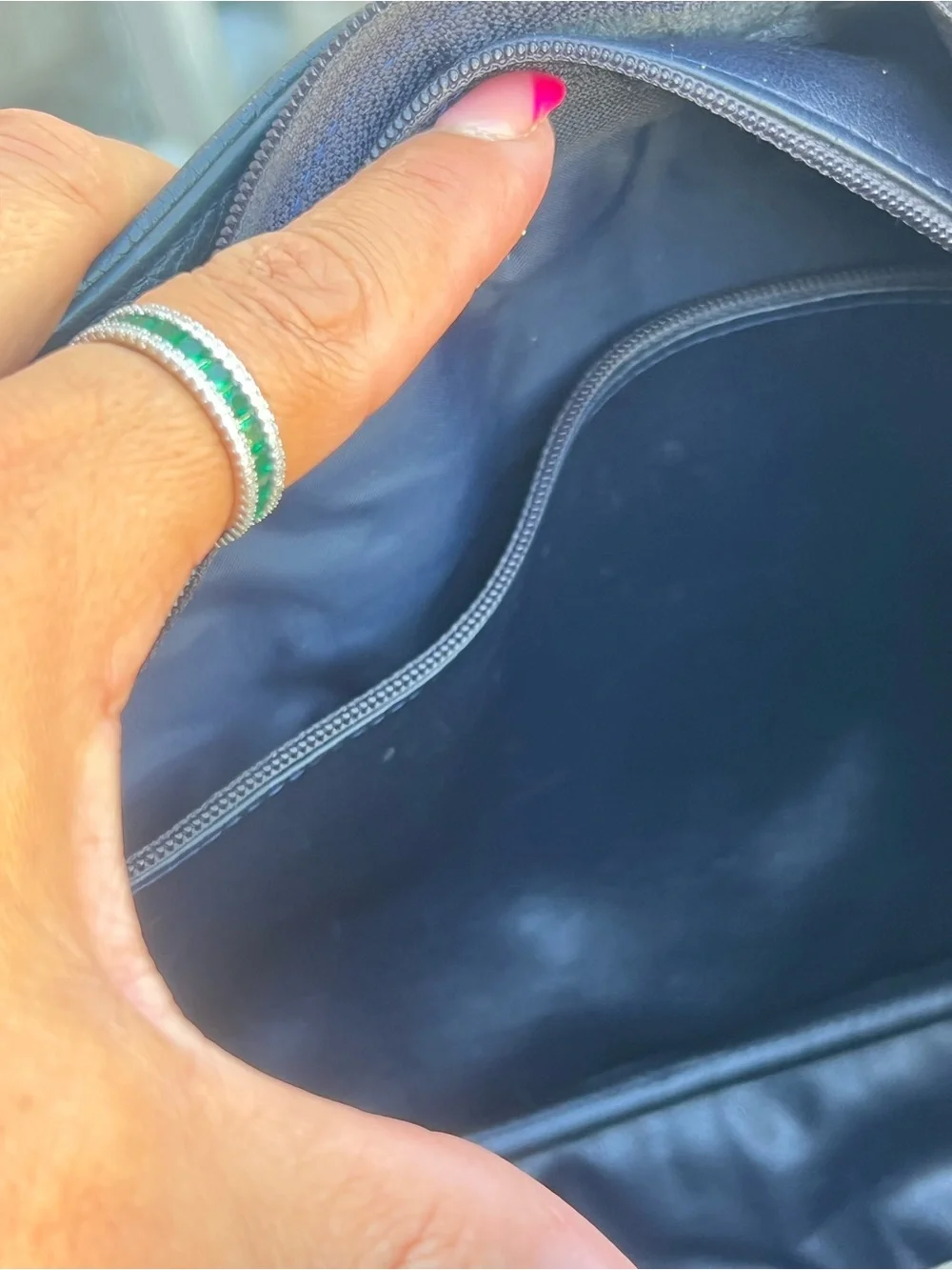Longchamp Black Pebbled Leather Crossbody Bag